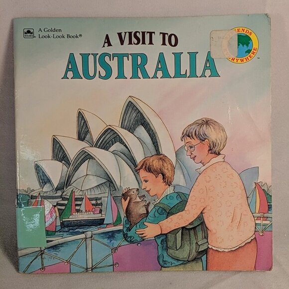 A Visit To Australia by Mary Packard Golden Look-Look Book kids children story - Picture 1 of 8